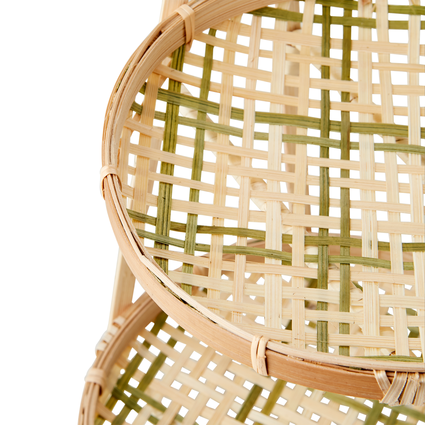 Tabuleiro 2 Níveis Bamboo Verde (Ø20 cm)