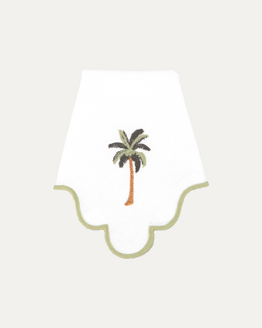 Guardanapo Ondulado Palmeira, Branco