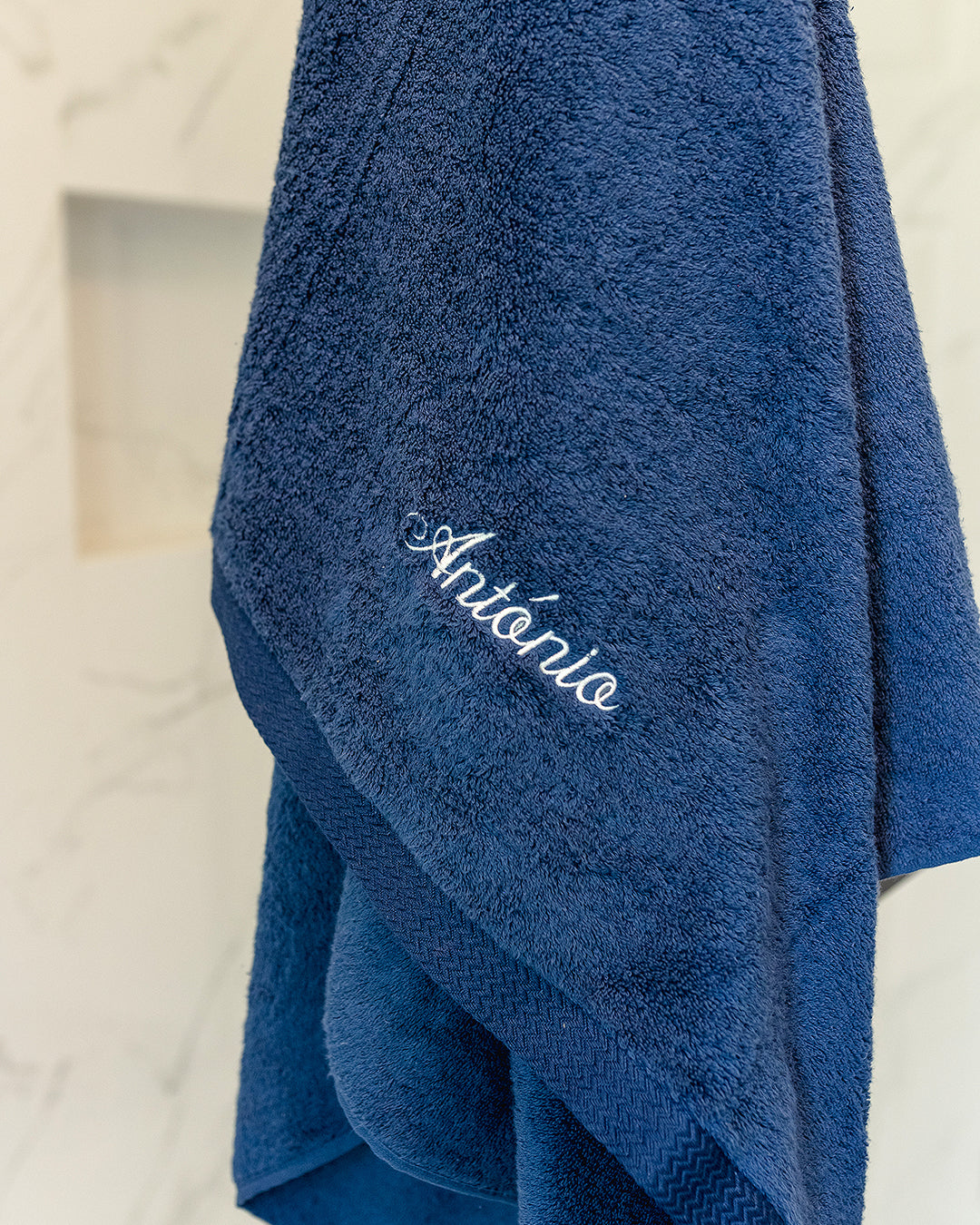 Toalha de Banho Personalizada Azul