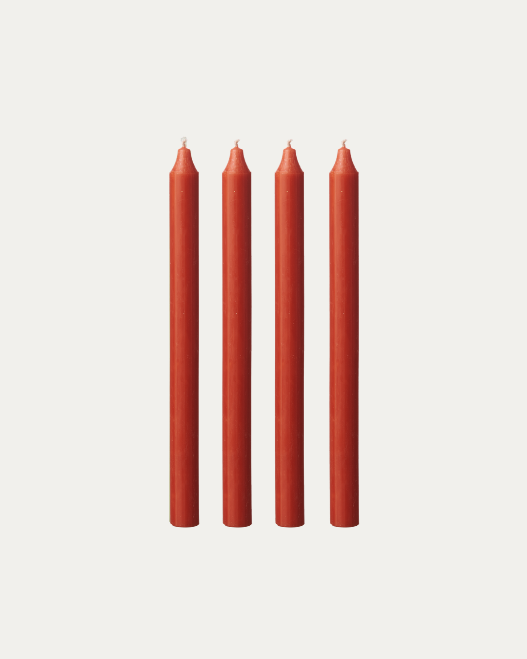 Pack 4 Orange Red Candles