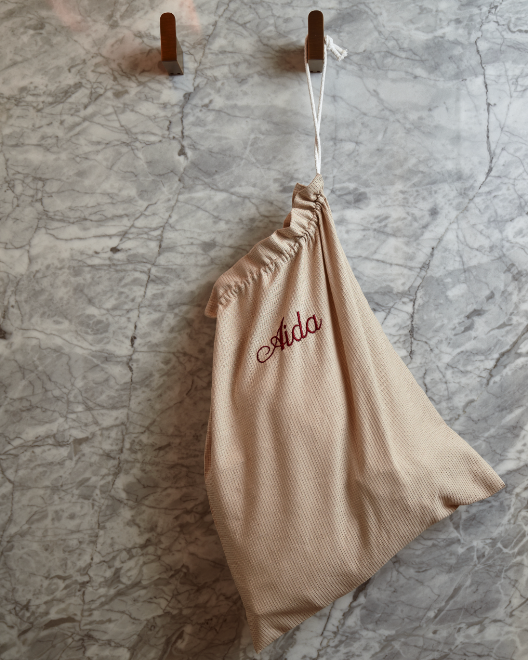Customizable Tie Bag, Beige