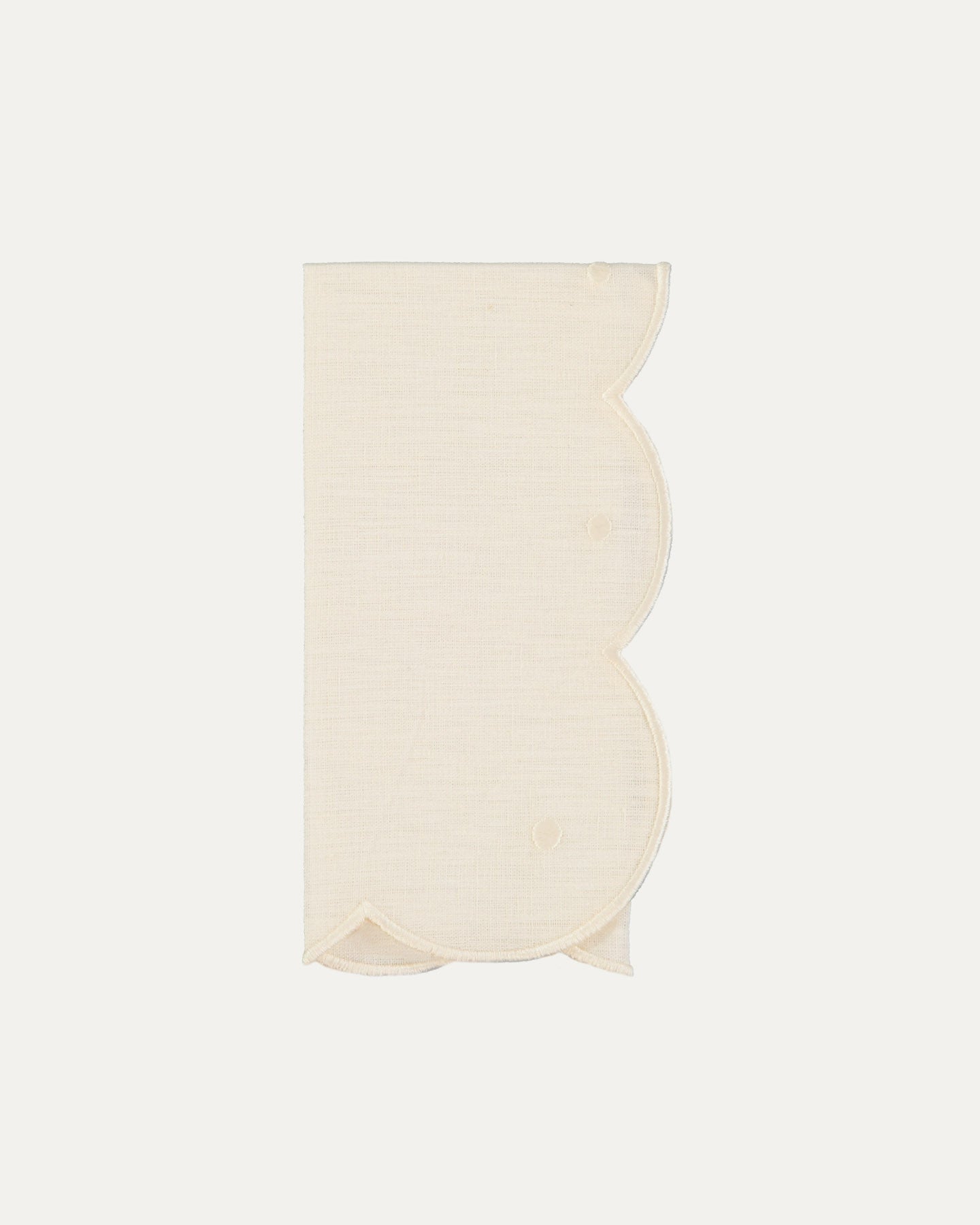 Iris Napkin, Ivory with Light Green