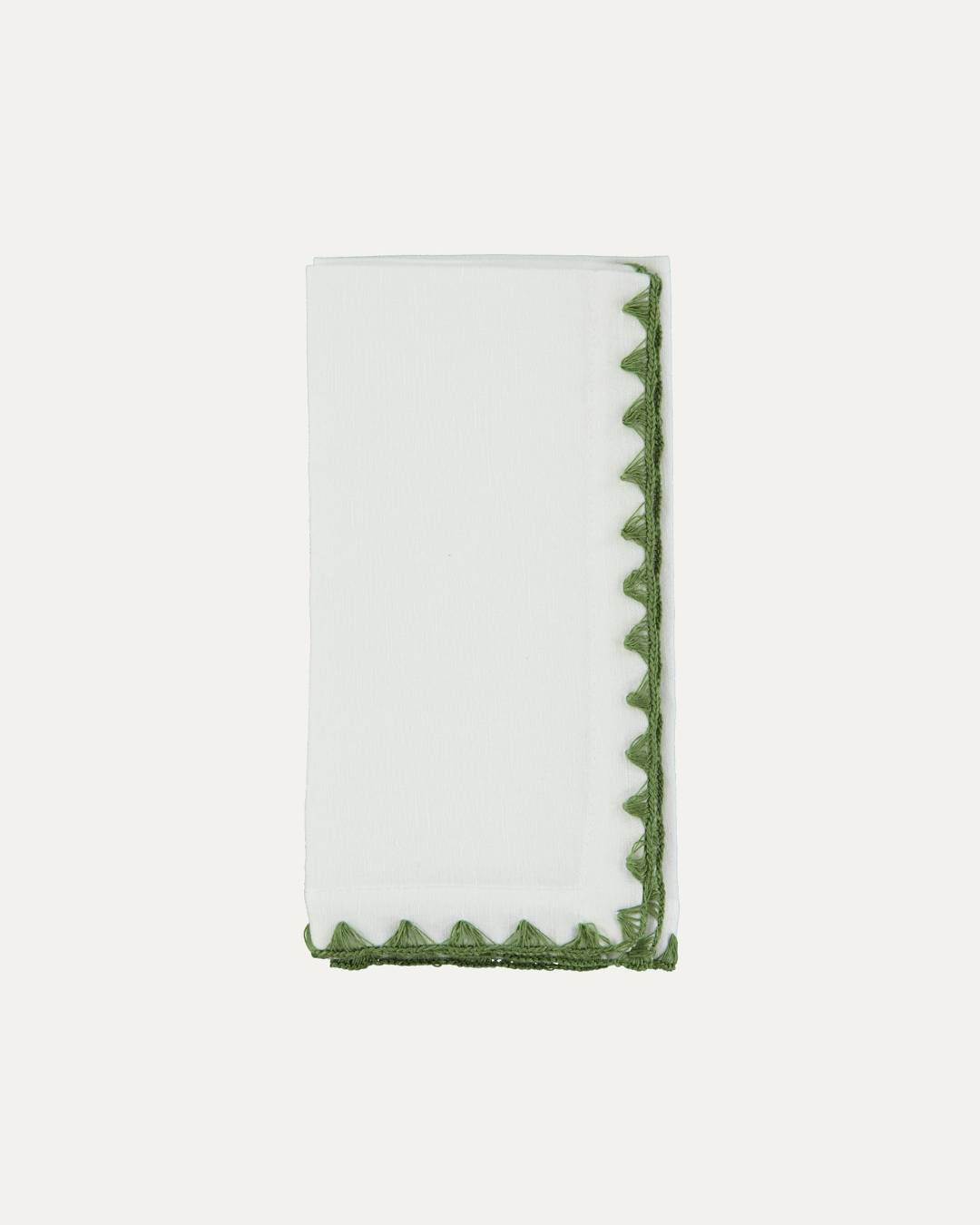 Servilleta transparente, verde