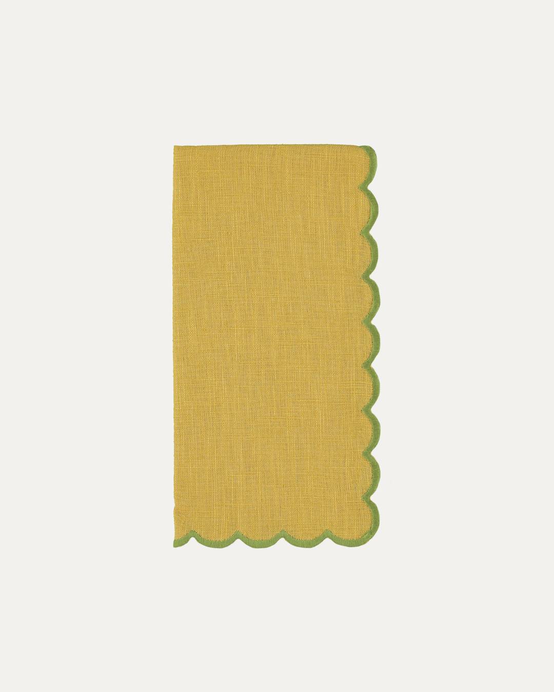 Greta Napkin, Terracota with Yellow