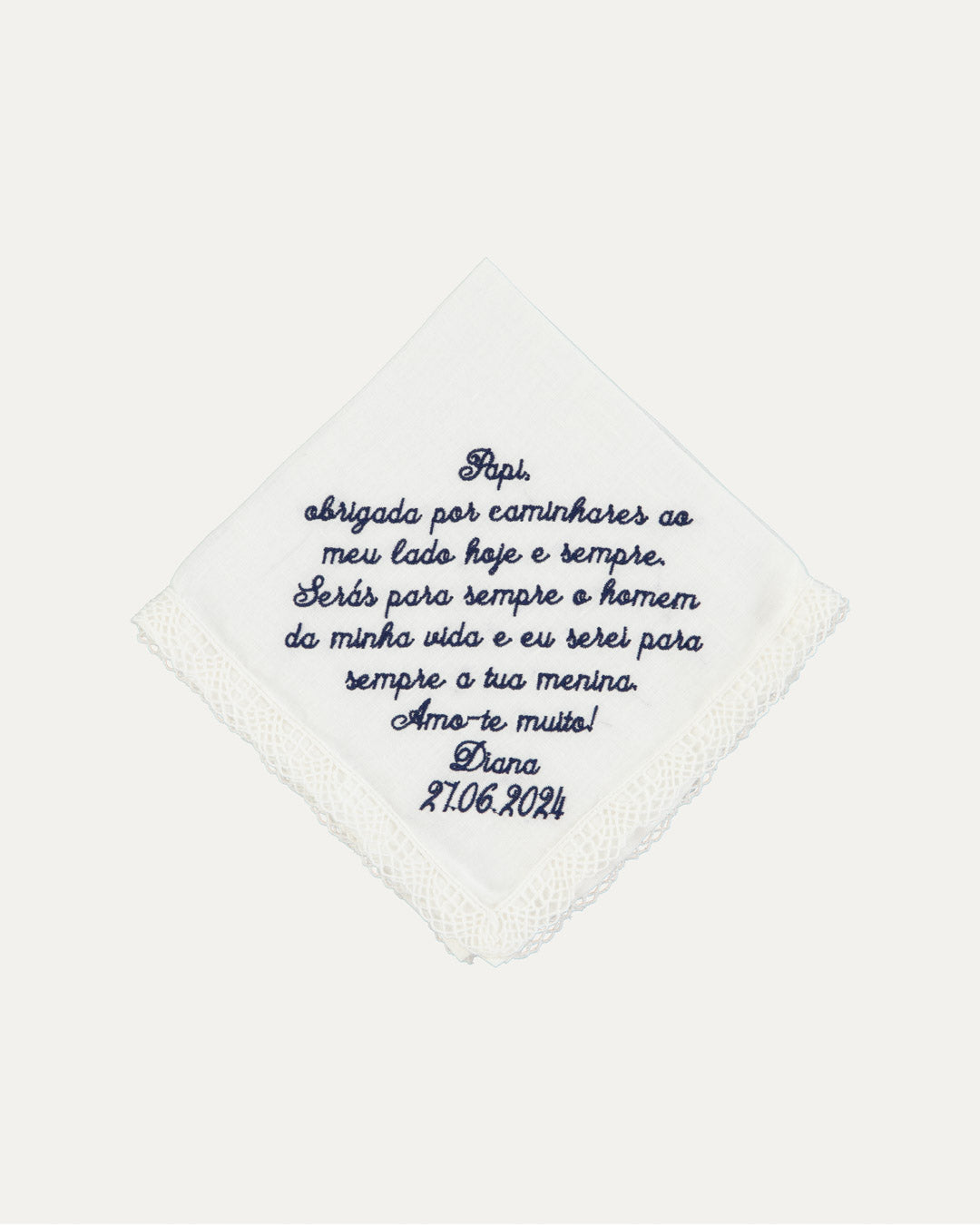 Customizable Handkerchief with Lace