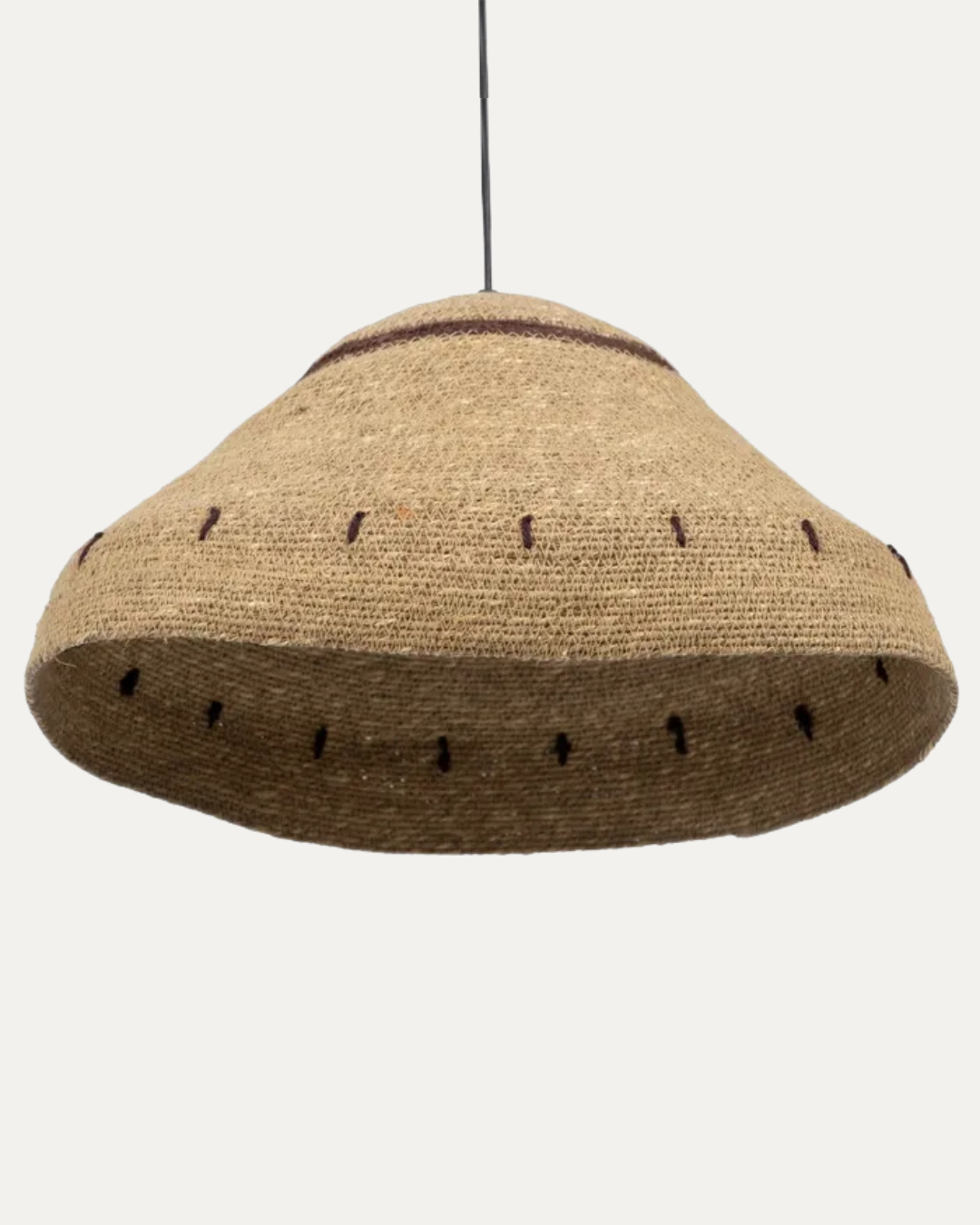 Retro Natural Fiber Ceiling Lamp 41 X 41 X 22 CM