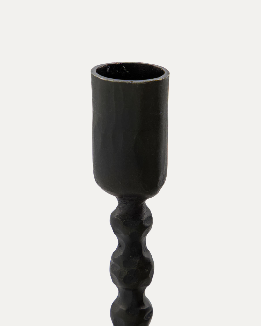 Flam Iron Candlestick 18.5 cm, Black