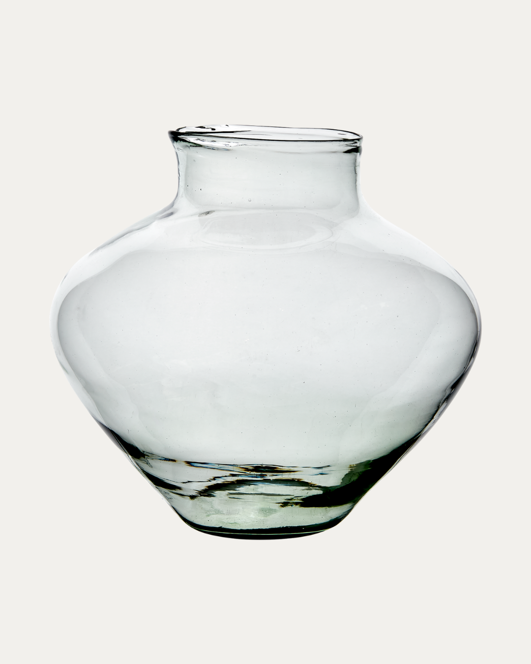 Jarrón de cristal transparente Siena