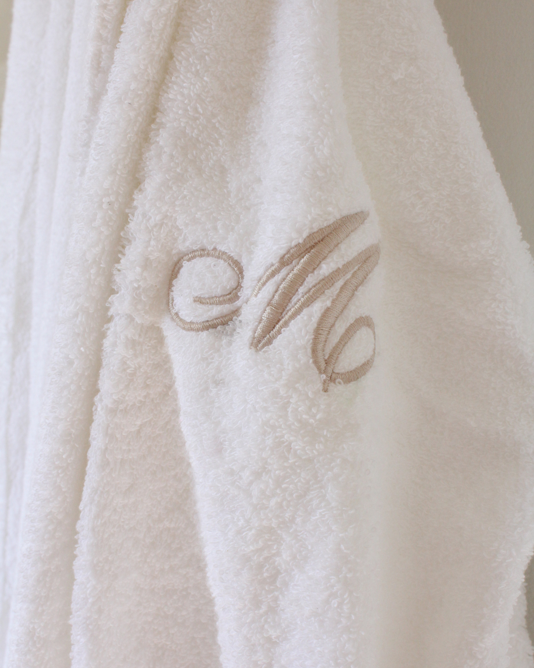 Customizable Bath Robe, White