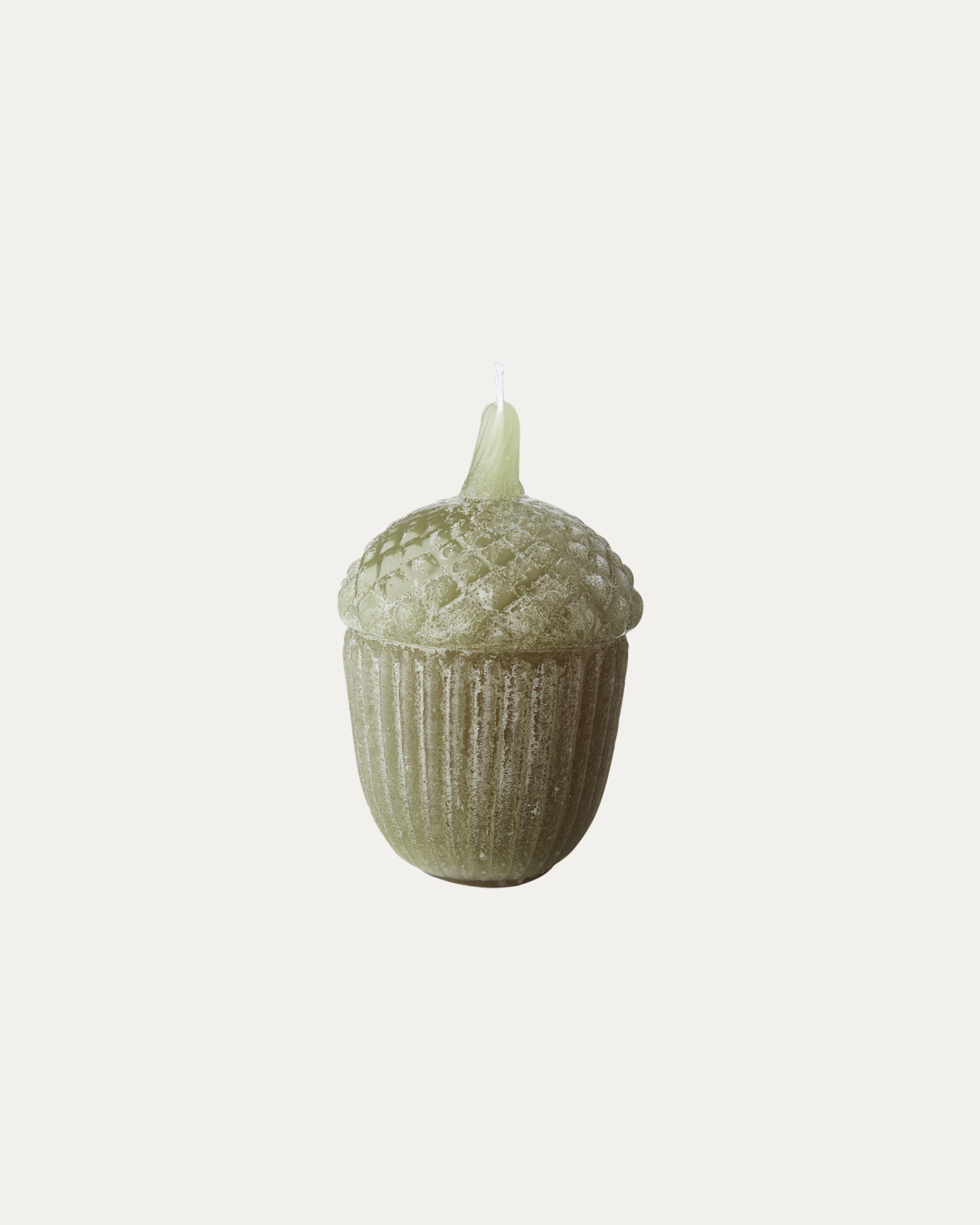 Decorative Acorn Candle, Green