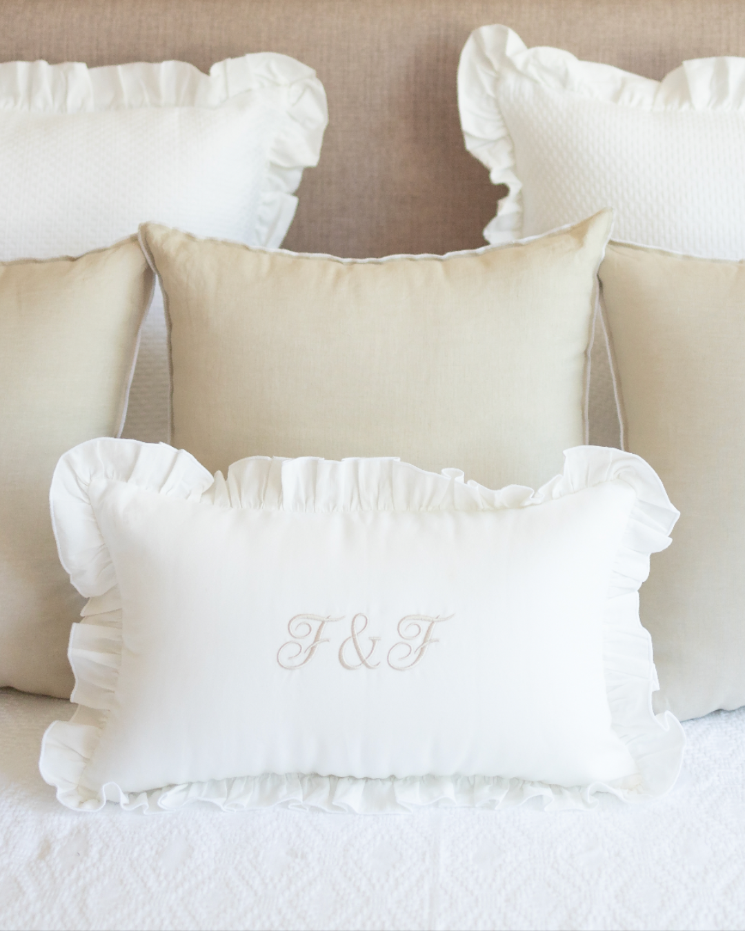 Customizable Ruffle Cushion Cover