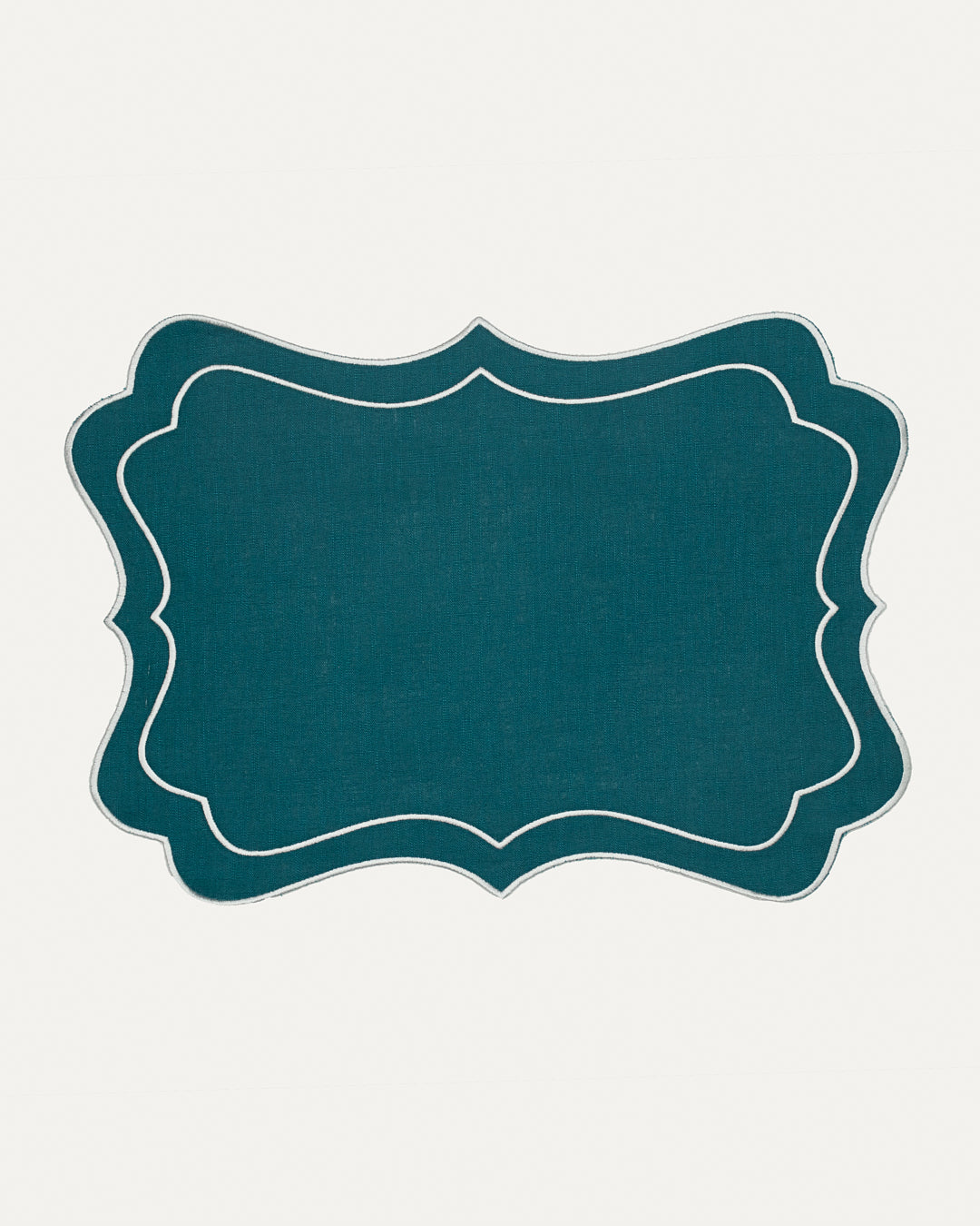 Brisa Placemat, Green with Ivory