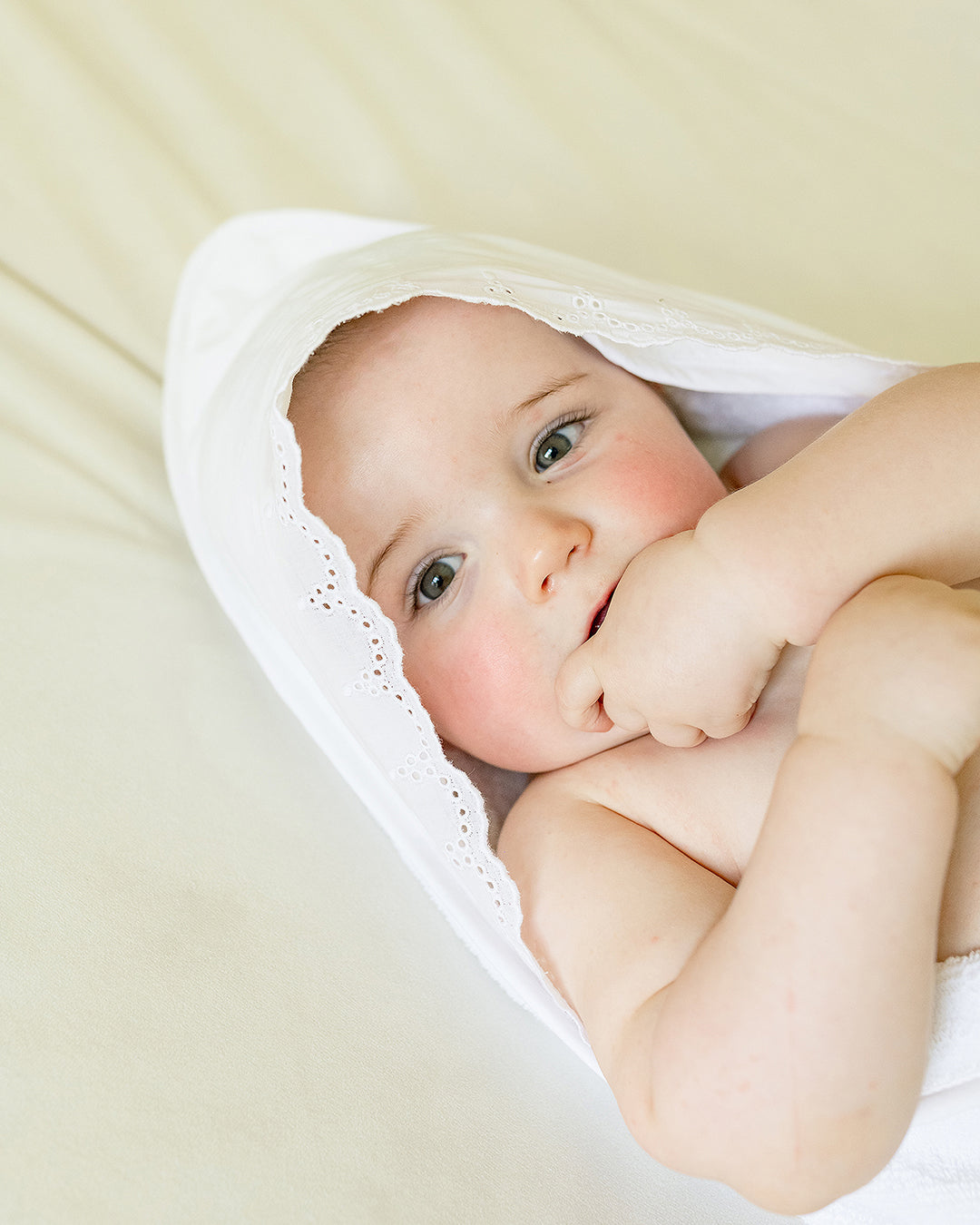 Baby Bath Towel with Lace Hood