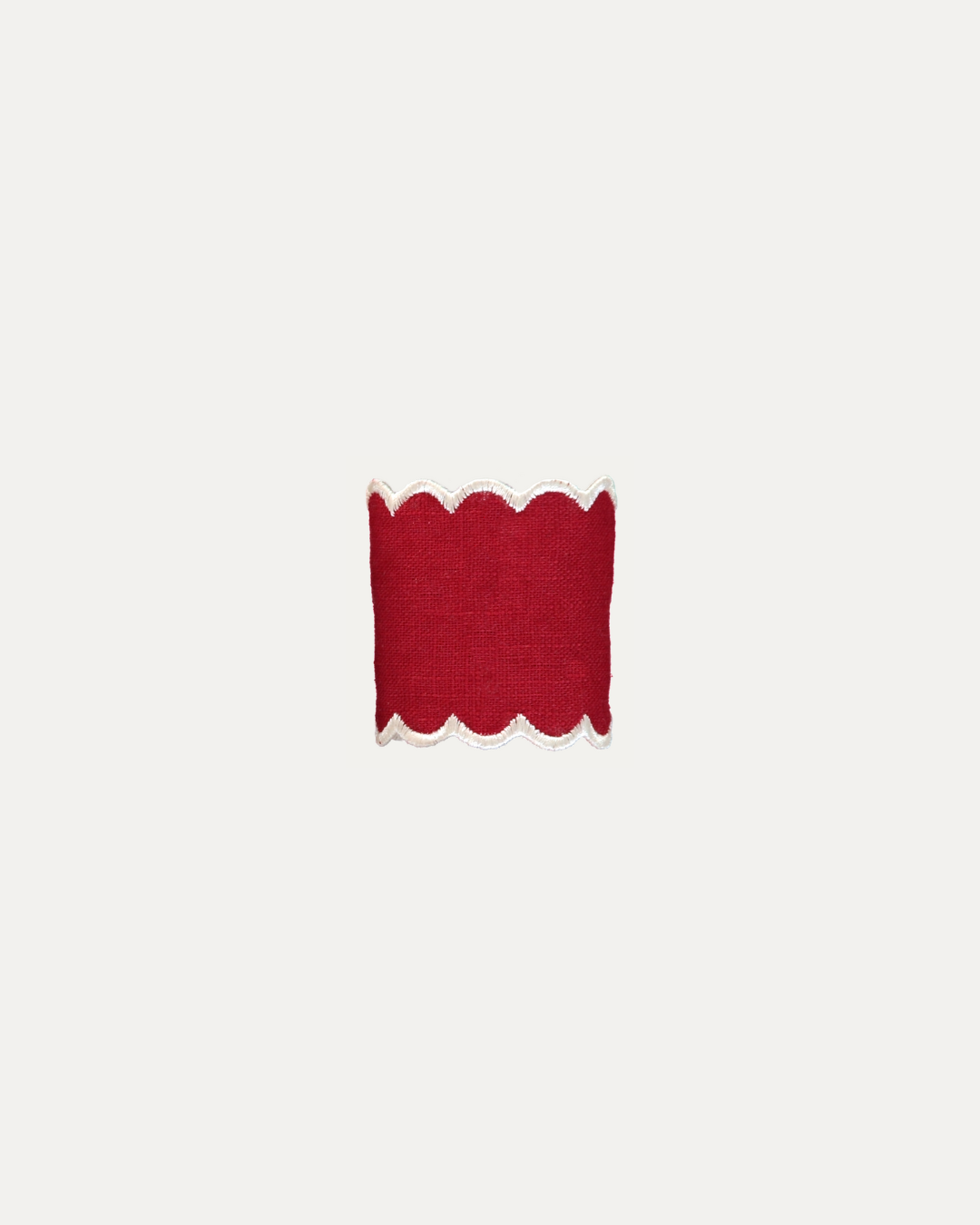 Red Linen Napkin Ring